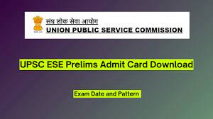 UPSC Engineering Services 2024 Pre Admit Card